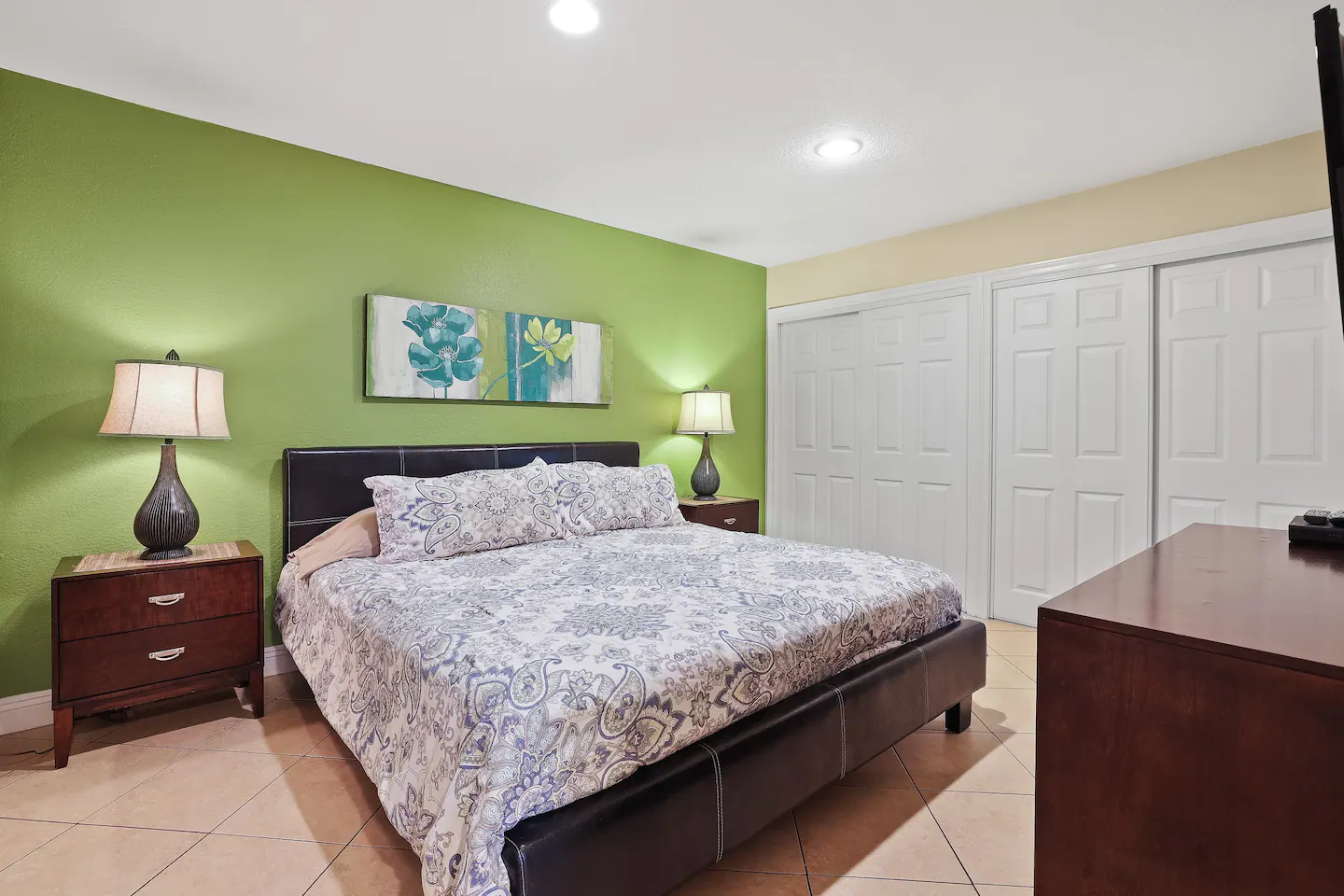 The master bedroom
