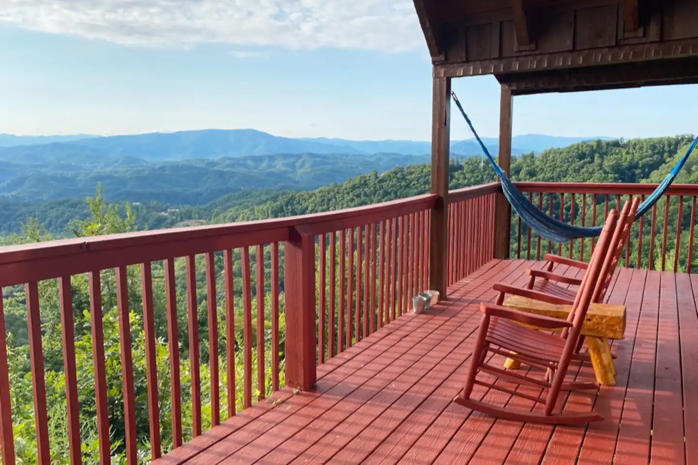 You can take a break while chatting in these wooden chairs or opt for a nap in that hammock.