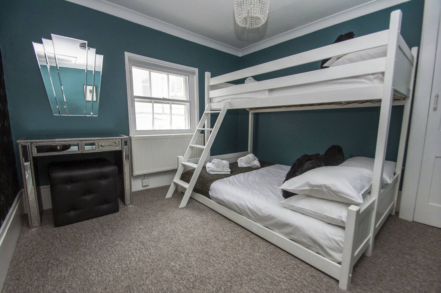 1 adult triple bunk bed