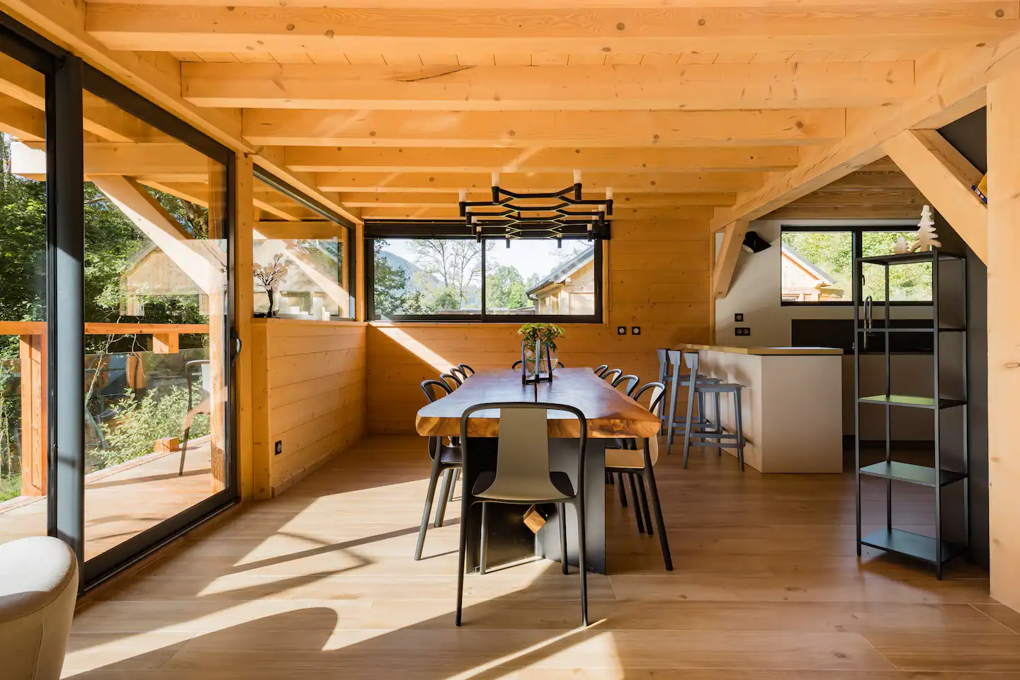 Dining table that can accommodate 12 people