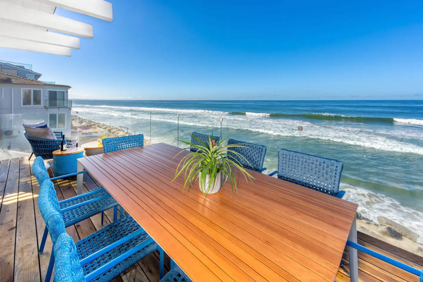 Dining al fresco with a view.