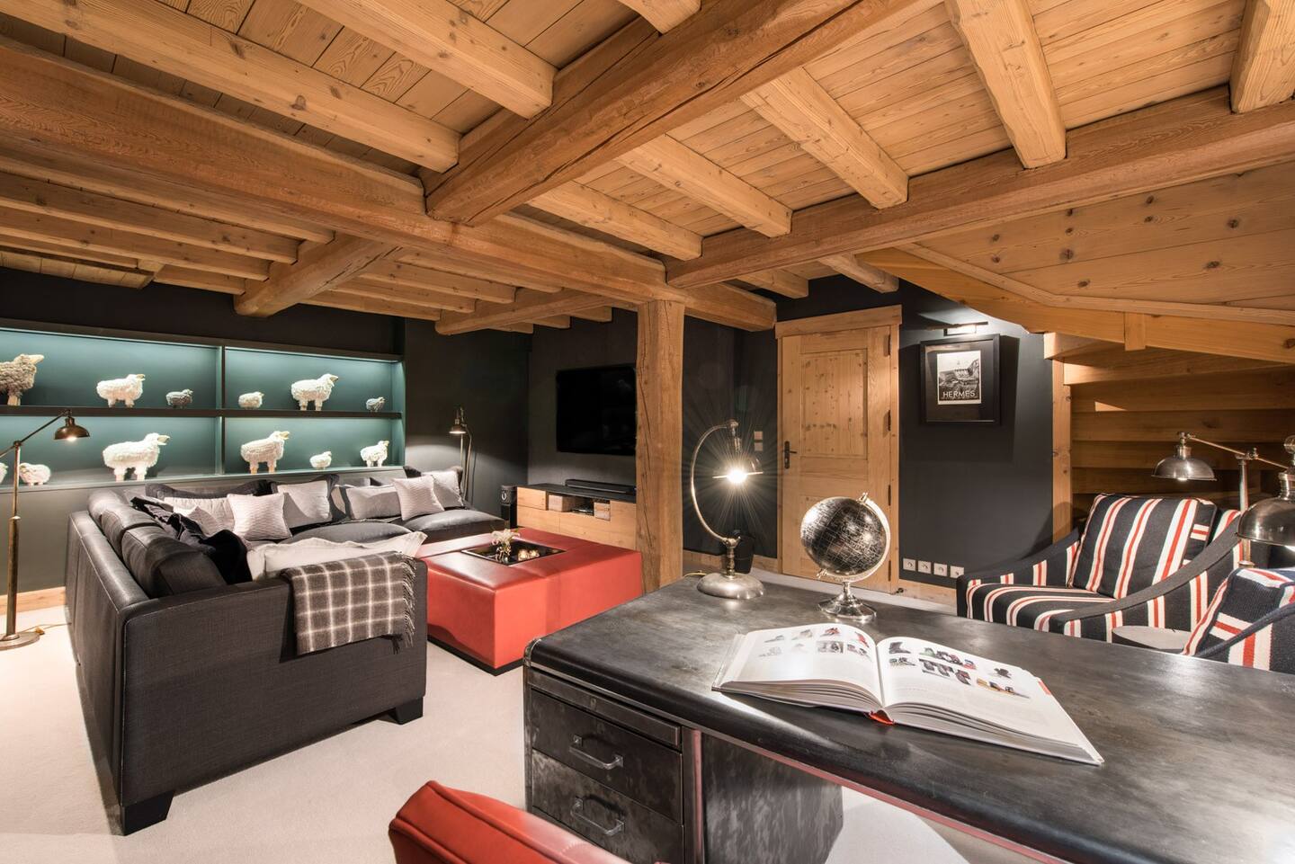Organized and productive office area with a perfect blend of functionality and style.